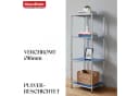Floordirekt Standregal Concept Epure MK-005 Metallregal Silber/Grau/Gold Bild 3