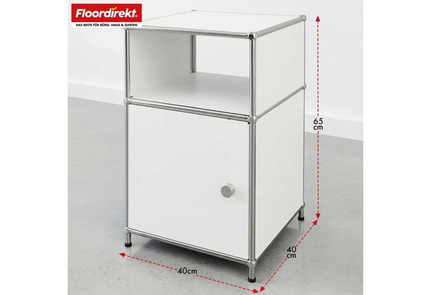 Floordirekt Standregal Concept Epure Metallregal MK-040 Weiß - Bild 3