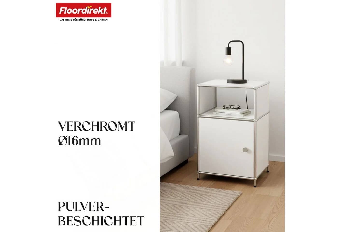 Floordirekt Standregal Concept Epure Metallregal MK-040 Weiß - Bild 4