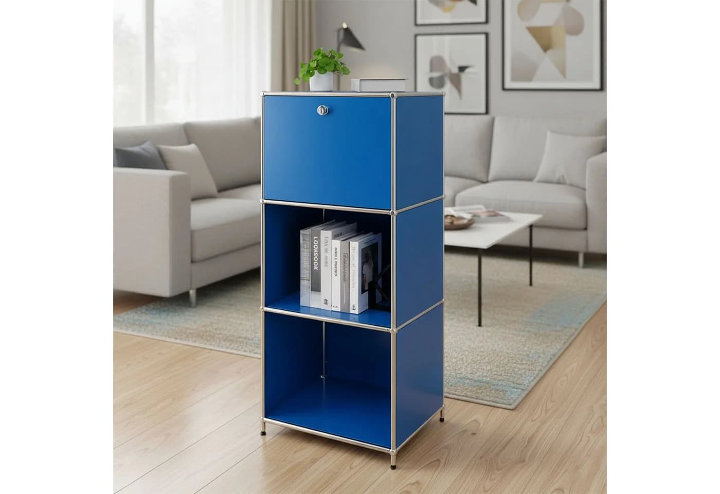 Floordirekt Standregal Concept Epure MK-107 Blau Metallregal