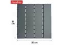 Floordirekt Terrassendielen Klickfliesen Elyse 30x30 cm Grau Polypropylen Bild 1