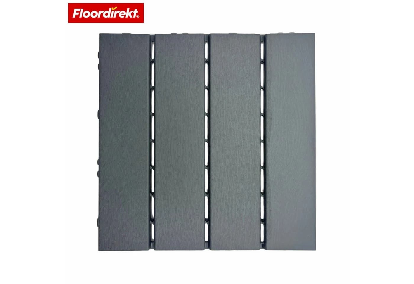 Floordirekt Terrassendielen Klickfliesen Elyse 30x30 cm Grau Polypropylen - Bild 2