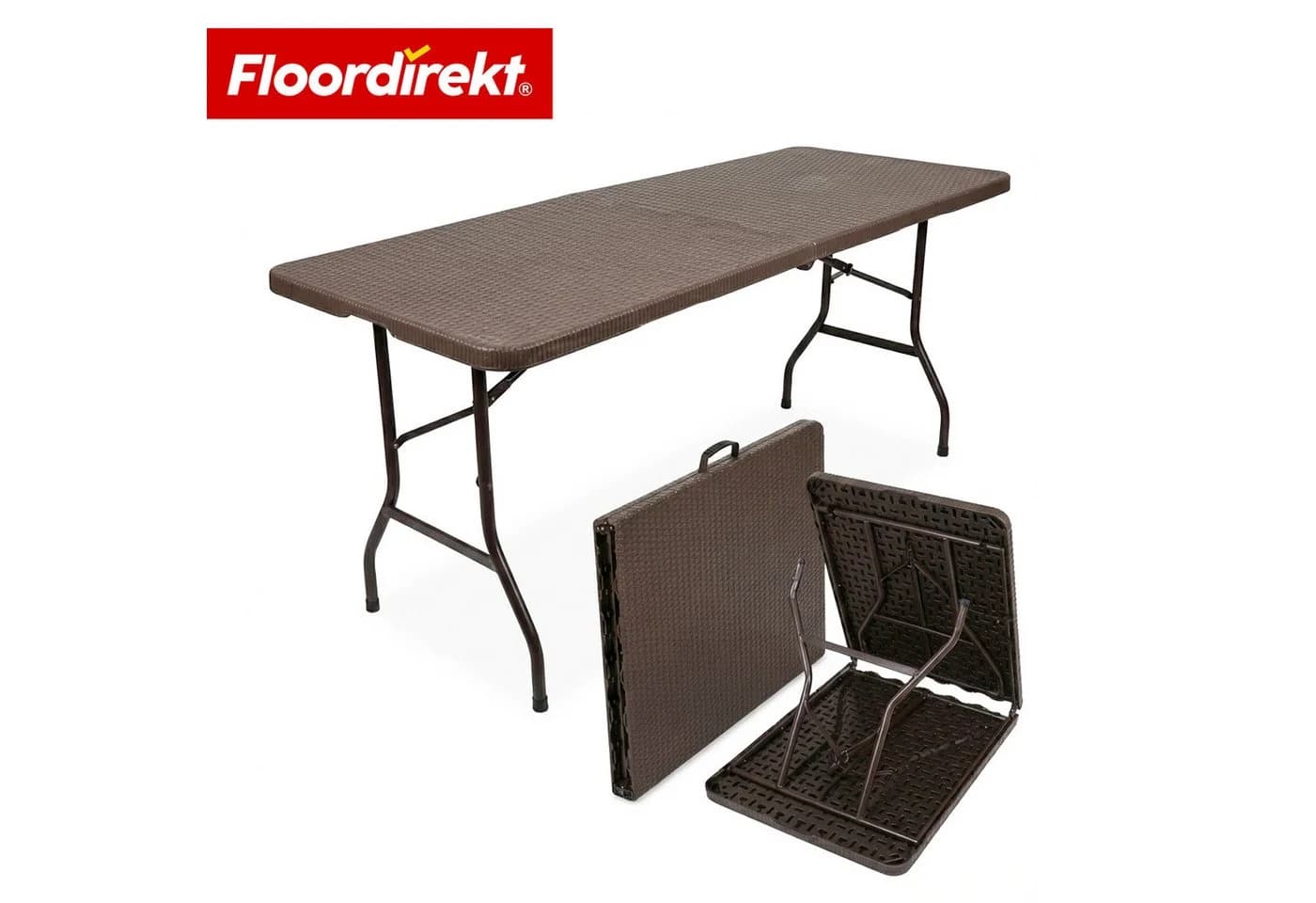 Floordirekt Klapptisch Miyako Braun Wetterfest Faltbar - Bild 2