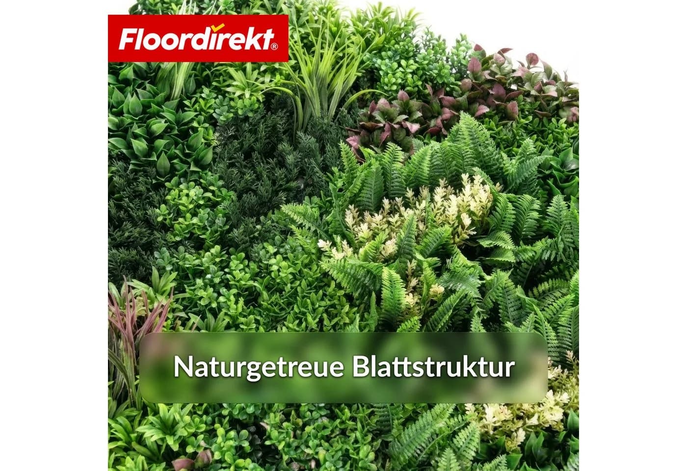 Floordirekt Pflanzenwand Hera 100x100 cm Kunstpflanzen - Bild 3