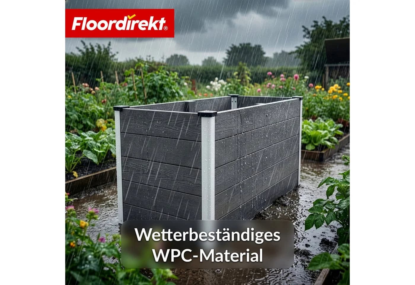 Floordirekt Hochbeet Delos Anthrazit - Bild 4