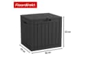 Floordirekt Gartenbox Holz-Optik Anthrazit/Braun Bild 1