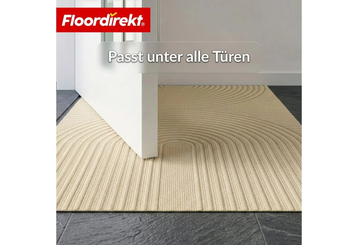 Floordirekt Schmutzfangmatte Circa Beige Waschbar Rutschfest - Bild 3