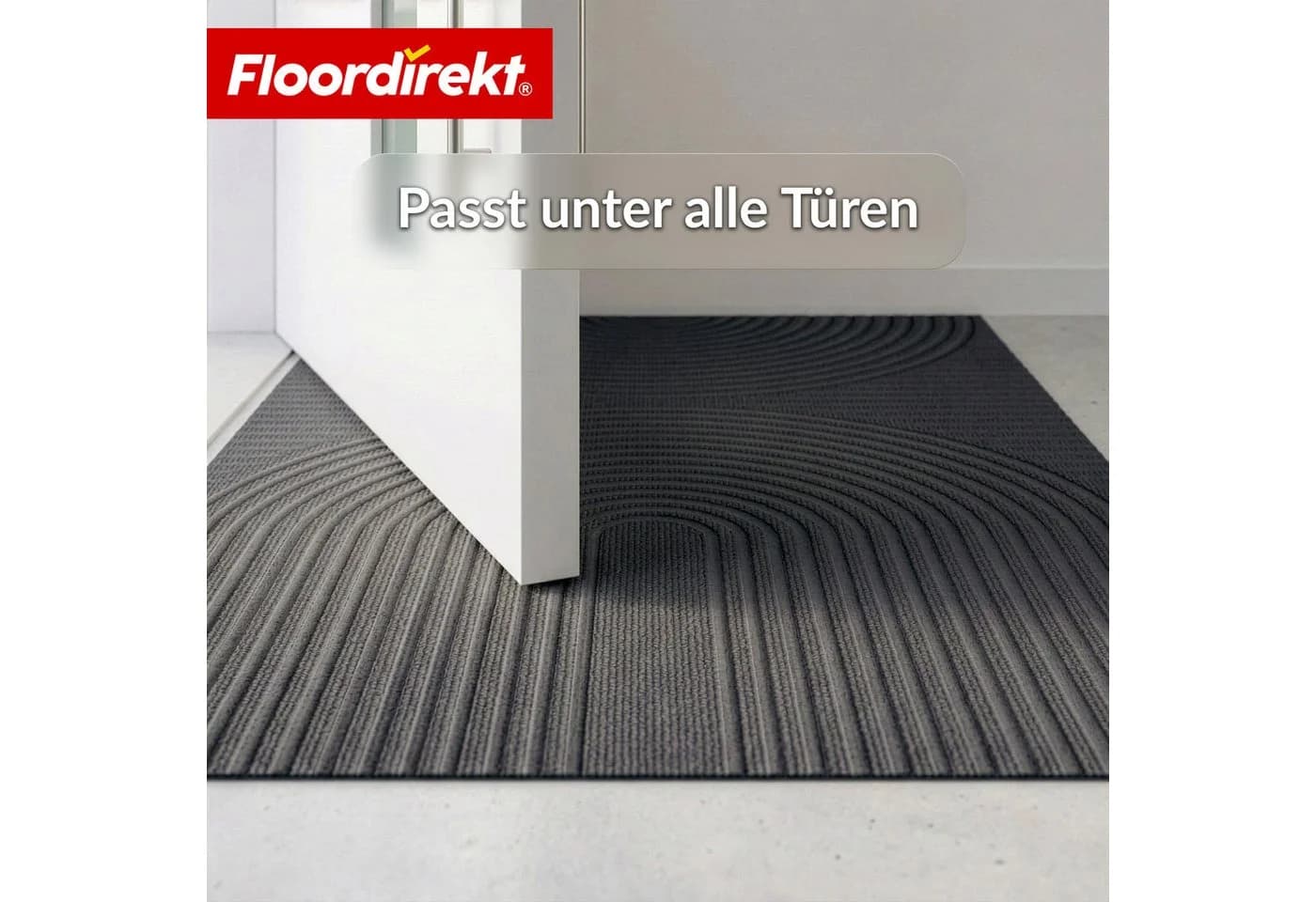 Floordirekt Schmutzfangmatte Circa Anthrazit Wellen waschbar rutschfest - Bild 3