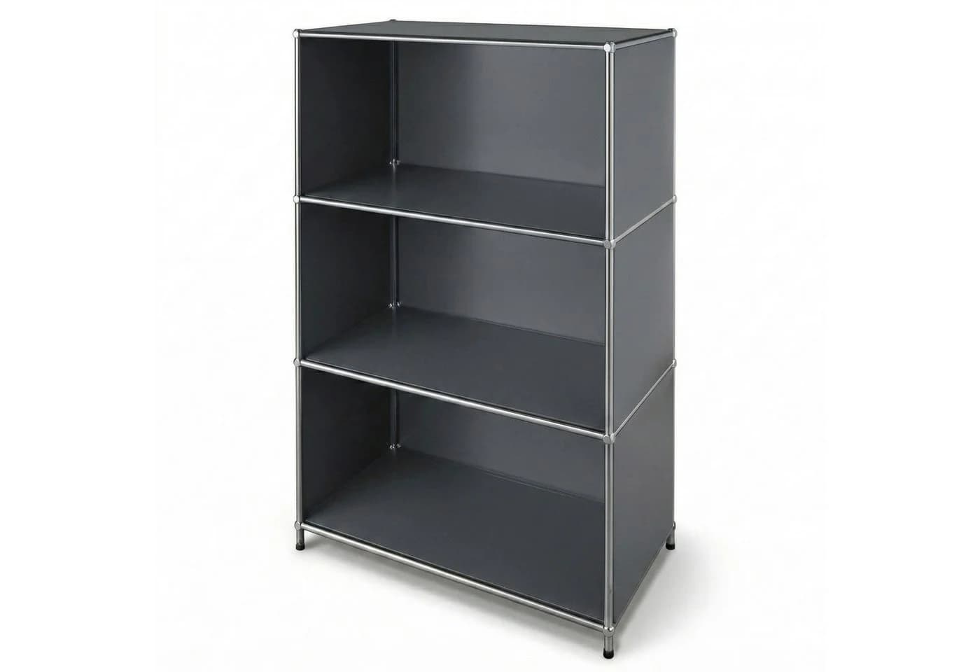 Floordirekt Bücherregal Metall Grau 4 Ablagen - Bild 2