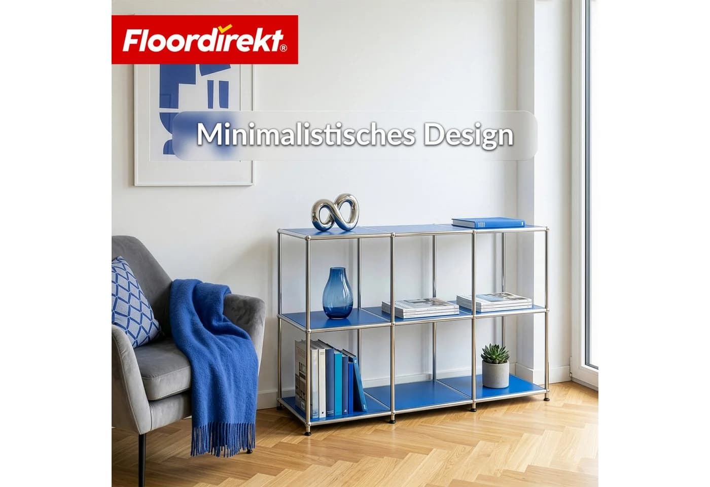 Floordirekt Sideboard Metall Concept Epure MK-018 Blau - Bild 3