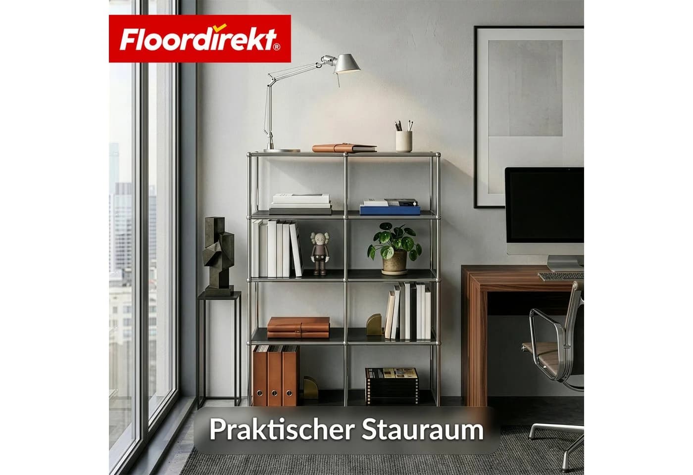 Floordirekt Bücherregal Standregal Concept Epure MK-015 Schwarz - Bild 5
