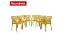 Floordirekt Gartenstuhl Terrano Stapelbar Gelb Kunststoff Bild 2