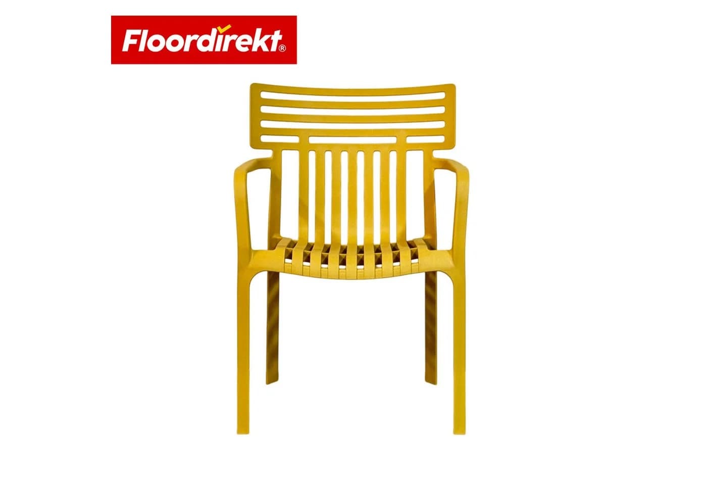 Floordirekt Gartenstuhl Terrano Stapelbar Gelb Kunststoff - Bild 5