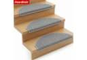 Floordirekt Stufenmatte Monaco Grau Halbrund Rutschhemmend Bild 1