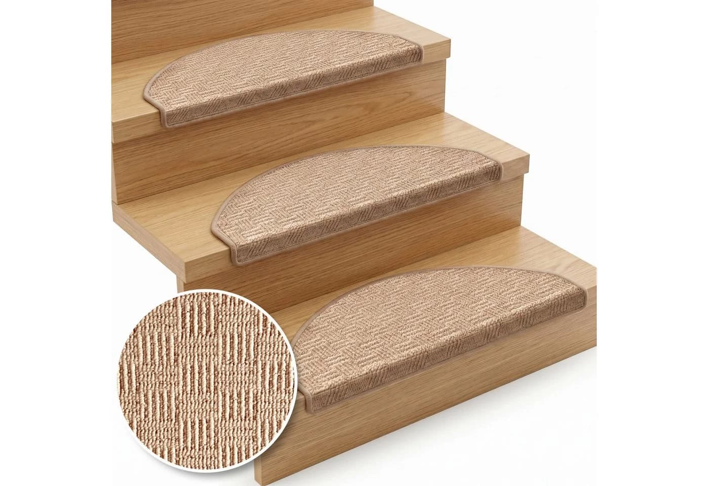 Floordirekt Treppenmatte Monaco Halbrund Polypropylen Rutschhemmend - Bild 2