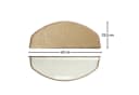 Floordirekt Stufenmatte Pearl Sisal Halbrund Beige Rutschhemmend Bild 1