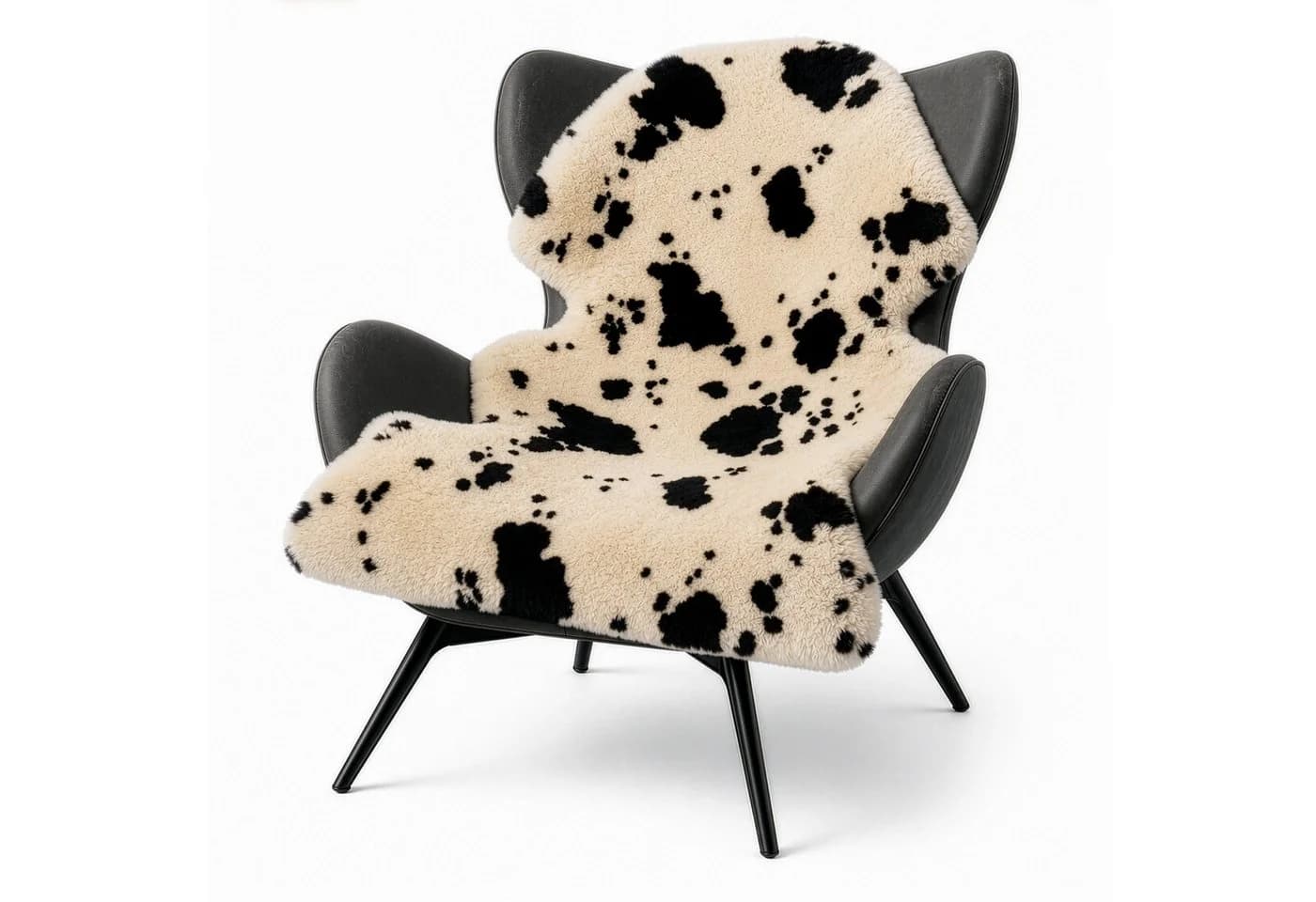 Karat Design-Schaffell Audrey Fellteppich 100% Schafwolle Leder - Bild 2