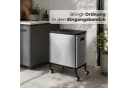 Karat Mülleimer Sensor Abfalleimer Tyler 48 L mit Mülltrennung Edelstahl Schwarz Bild 1