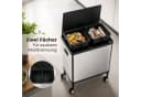 Karat Mülleimer Sensor Abfalleimer Tyler 48 L mit Mülltrennung Edelstahl Schwarz Bild 5