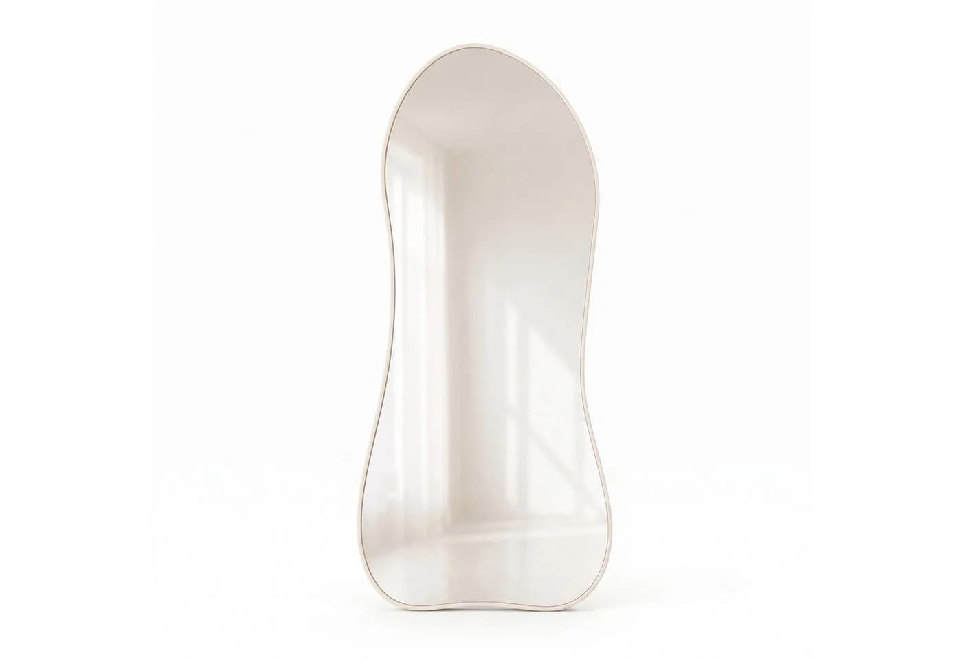 Karat Ganzkörperspiegel Mila Organisch Aluminiumrahmen Cremeweiß - Bild 2