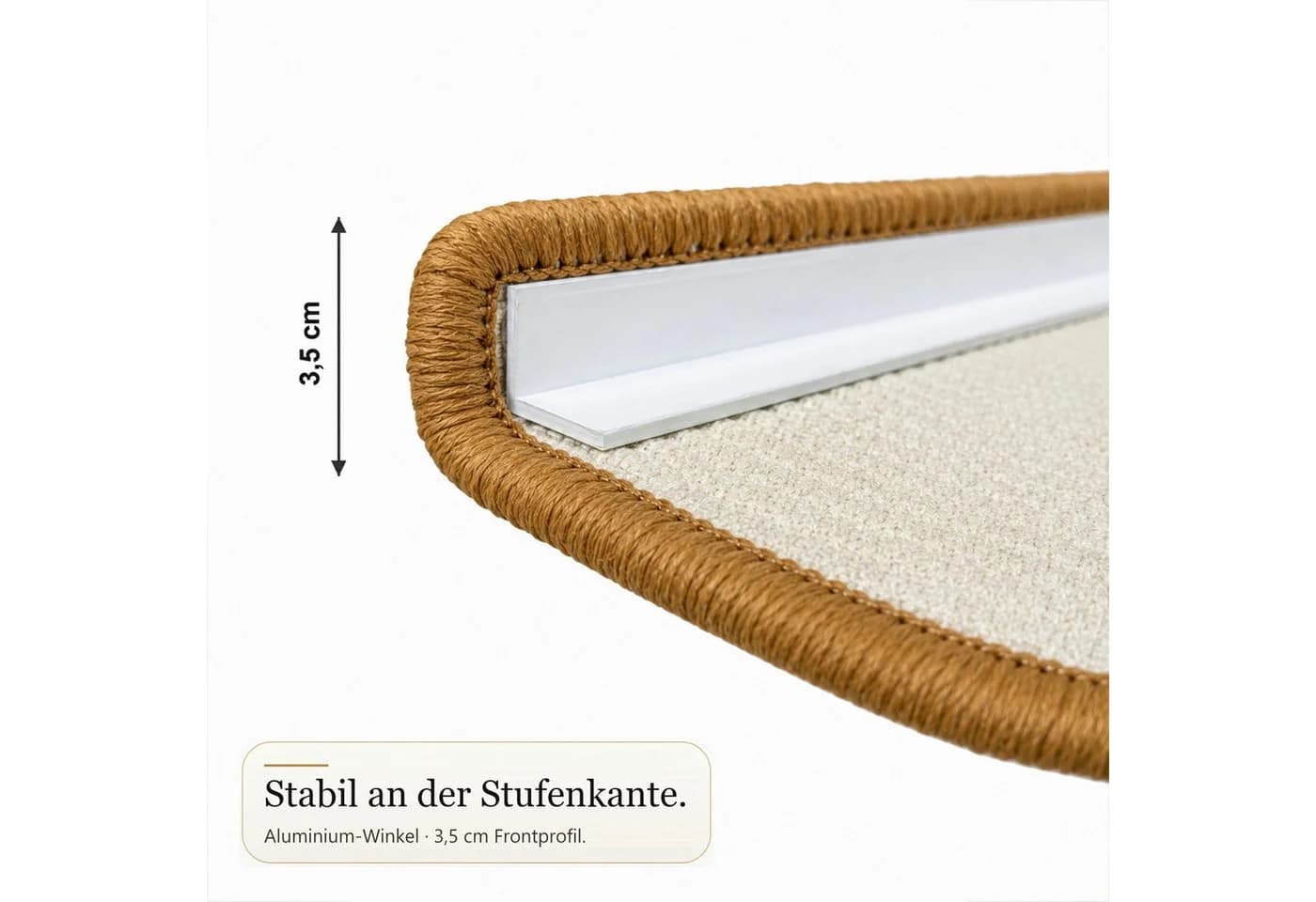 Floordirekt Stufenmatte Goa 100% Sisal mit Winkelprofil - Bild 3