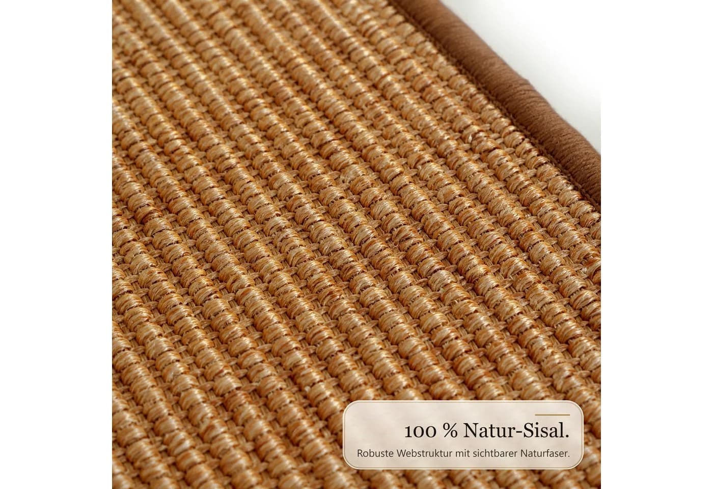 Floordirekt Stufenmatte Goa 100% Sisal mit Winkelprofil - Bild 5