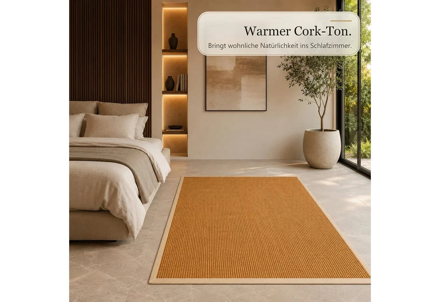 Floordirekt Sisalteppich Goa mit Stoffbordüre und Latexrücken - Bild 4