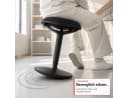 Floordirekt Ergonomischer Sitzhocker Elio höhenverstellbar Schwarz Bild 4