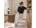 Floordirekt Ergonomischer Sitzhocker Elio höhenverstellbar Grau Bild 5