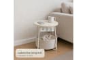 Floordirekt Couchtisch Dario Rund Beige mit Steckdosen & USB Bild 1