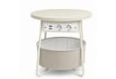 Floordirekt Couchtisch Dario Rund Beige mit Steckdosen & USB Bild 2