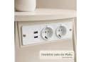 Floordirekt Couchtisch Dario Rund Beige mit Steckdosen & USB Bild 3