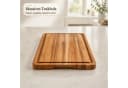 Floordirekt Schneidebrett Maison Teak Edge Grain massives Teakholz mit Saftrille Bild 4