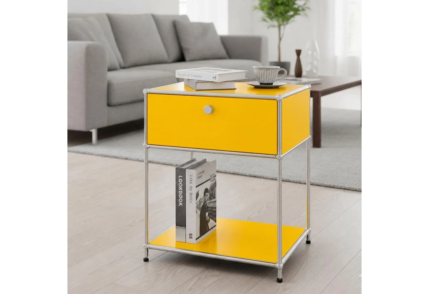 Floordirekt Beistelltisch Concept Epure MK-139 Gelb Metall