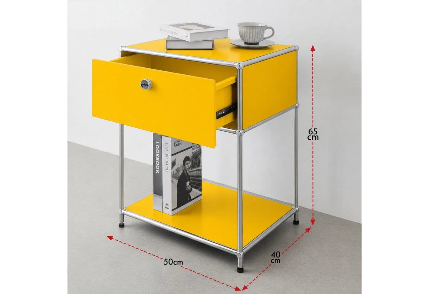 Floordirekt Beistelltisch Concept Epure MK-139 Gelb Metall - Bild 3