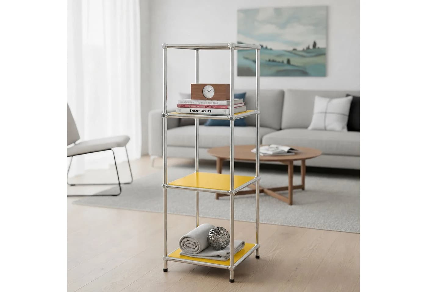 Floordirekt Standregal Concept Epure MK-005 Metallregal Gelb