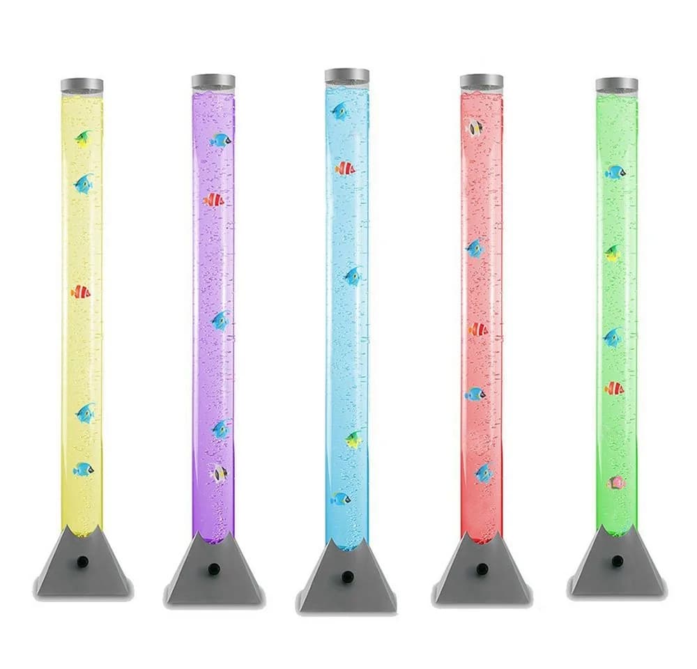 NOWA LED Stehlampe RGB Wassersprudel Deko-Fische Bunt - Bild 2