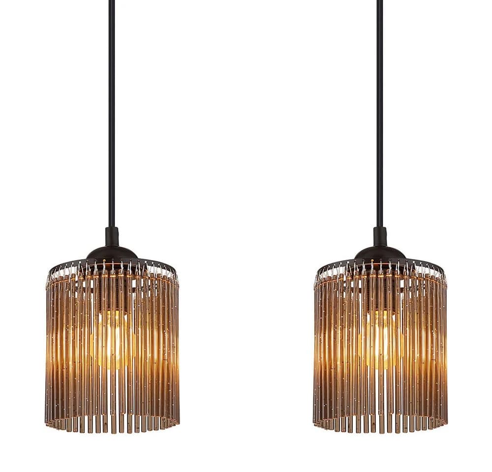 NOWA LED-Hängeleuchte Warmweiß Pendelleuchte Esszimmerleuchte LED 4 flammig rauch - Bild 4