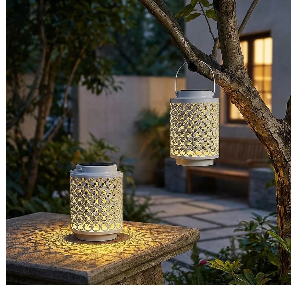 NOWA Solarleuchte Orientalisch Weiß 2er Set - Bild 3