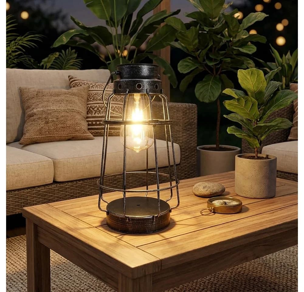 NOWA LED Solarleuchte Altsilber 3er Set Warmweiß - Bild 5