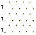 NOWA Solar-Lichterkette mit 24 LED-Laternen Schwarz Bild 1