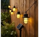 NOWA Solar-Lichterkette mit 24 LED-Laternen Schwarz Bild 5
