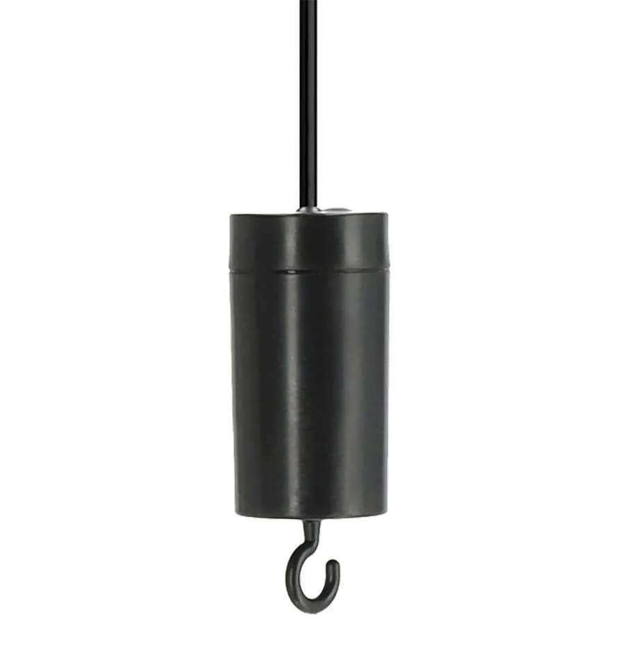 Spetebo LED Hängeleuchte Rattan Optik Braun/Schwarz mit Timer - Bild 3