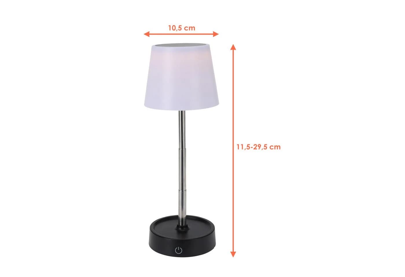 Spetebo LED Nachttischlampe LED Akku Touch Leuchte dimmbar und höhenverstellbar - Bild 1