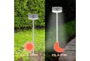 Spetebo LED Solarleuchte Edelstahl Wegeleuchte 2er Set kaltweiß Bild 4