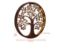 Spetebo LED Solar Wanddeko BAUM antik bronze 40 cm Bild 1