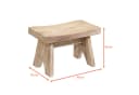 Spetebo Blumenhocker Holz Bank Natur Rechteckig Bild 1
