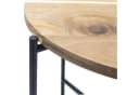 Spetebo Beistelltisch mit Akazien Tischplatte Couchtisch 1-St. Holz Platte Metall Gestell Tischplatte abnehmbar Bild 3