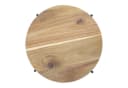 Spetebo Beistelltisch mit Akazien Tischplatte Couchtisch 1-St. Holz Platte Metall Gestell Tischplatte abnehmbar Bild 4