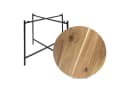 Spetebo Beistelltisch mit Akazien Tischplatte Couchtisch 1-St. Holz Platte Metall Gestell Tischplatte abnehmbar Bild 5